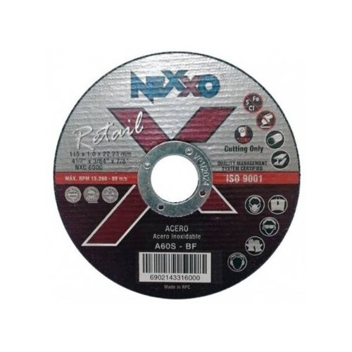 Disco Corte 4 1/2 Extra Fino Nexxop (4 Unid)