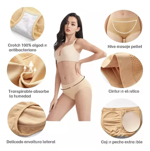 Panty Levanta Glúteos Calzón C/relleno Aumenta Pompas Pompis