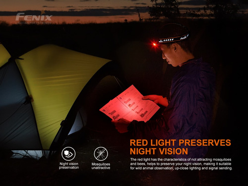 Linterna Fenix Hm70r 1600 Lumenes 3 Led Ip68 5000 Mah
