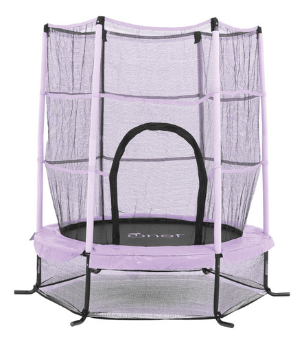 Trampolin Infantil Brincolin Onof Tumbling Para Niños 1.4m Color De La Lona De Salto Negro Color Del Cobertor De Resortes Morado Iris