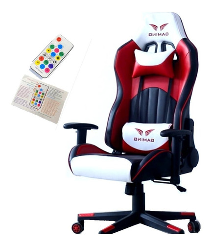 Silla Sillon Gamer Reclinable Luces Play Gaming Pc Oficina