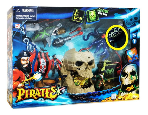 Playset Completo Piratas Con Accesorios Pr