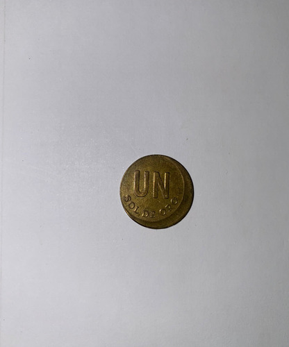 1 Sol De Oro Moneda Con Error De Acuñación 1975