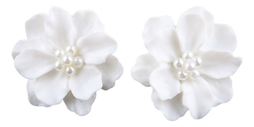 Orfi Elegantes Flores De Resina Perlas De Imitación Tachuela