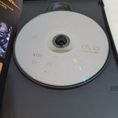 Dvd,armageddon,willis,michael Bay,touchstone,caballito (Usado)