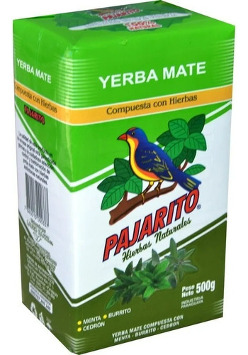 Erva Mate Para Tereré Pajarito - Hierbas Naturales 500g