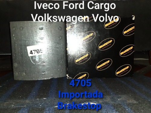 Bandas De Frenos 4705 Importada Ford Iveco Con Remaches 