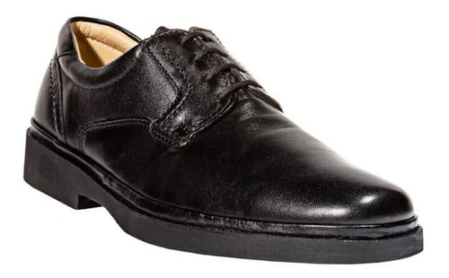 Zapato De Vestir Leon Hombre Caballero Negro Piel 400