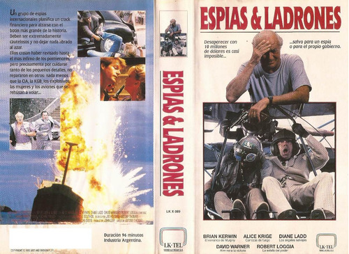 Espias Y Ladrones Vhs Brian Kerwin Alice Krige Diane Ladd