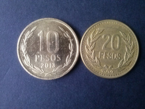 Moneda Colombia 20 Pesos Bronce 1989 (c32)