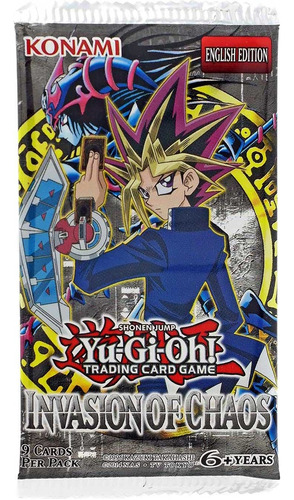 Yugioh Booster X 9 Cartas - Invasion Of Chaos - Konami