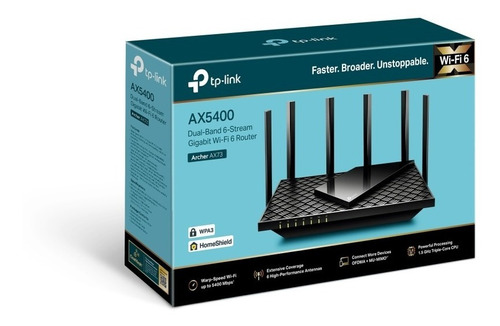 Router Gigabit Tp-link Archer Ax73 Wifi 6 Ax5400 Dual Band