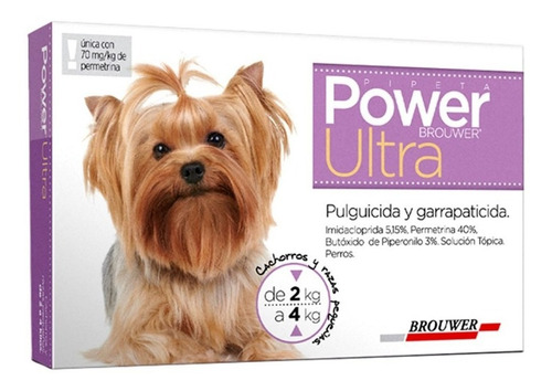 Power Ultra Pipeta Perro de 2 a 4 kg | Antiparasitario - AntiPulgas y Garrapatas
