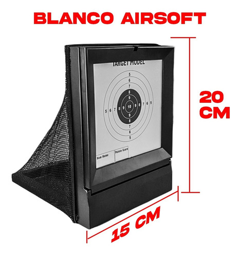 Imagen 2 de 10 de Blanco De Tiro Airsoft Diana Red Atrapa Balines Blancos