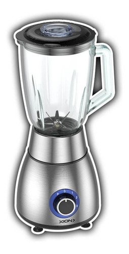 Licuadora Xion Vaso De Vidrio 600w Color Gris