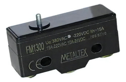 Chave Fim Curso 15 Amperes Atuador Pino Modelo Fm1 Metaltex