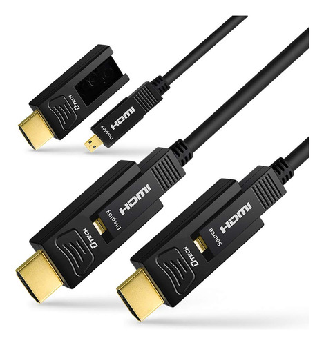 Cable De Fibra Optica Hdmi Dtech 100 Ft Soporte 4k 60hz (4: