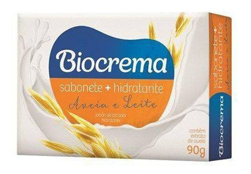 Sabonete + Hidratante Em Barra Biocrema Aveia E Leite - 90g