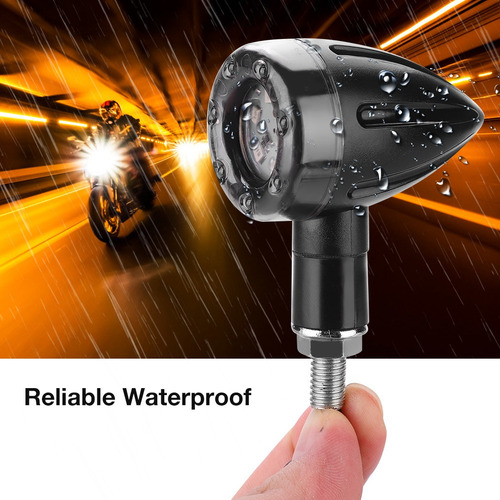 Intermitente Flash Moto Universal Luz Freno 4pcs Turn