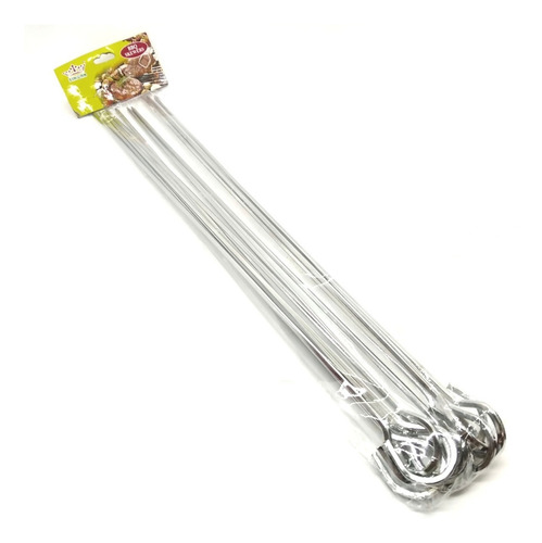 Set De 10 Pinches Para Brochette 42 Cm Acero Ideal Parrilla