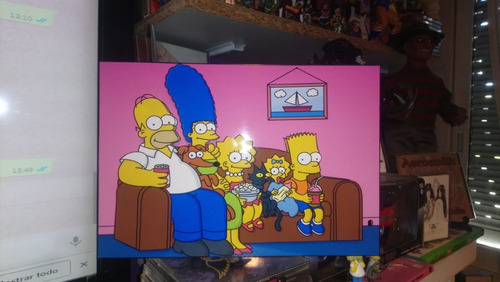 Los Simpsons Cuadros De Madera Grandes 3d 