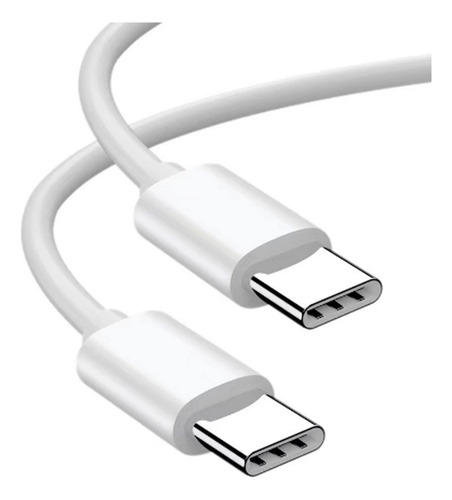 Cable C A C 60w 30cm - Carga Rápida Blanco | Tipo C Dual