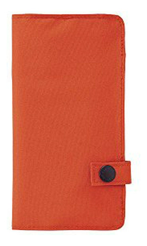 Lihitlab Estuche Delgado Para Bolígrafos, 7,5 X 4,3, Naranja