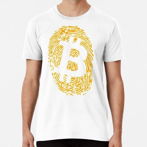 Remera Criptomoneda De Huella Digital Bitcoin Btc Algodon Pr