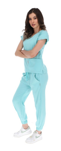 Pijama Quirúrgica Para Dama Con Jogger Antifluidos
