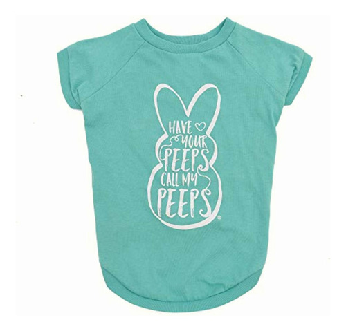 Peeps For Pets Peeps Call My Peeps Dog T Shirt, Size Small