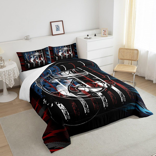 Erosebridal Juego De Ropa De Cama De Pesca Con Bandera Ameri