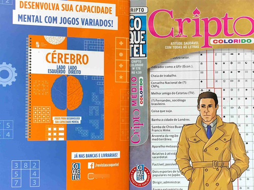 Cripto Colorido Livro N31 Médio Coquetel