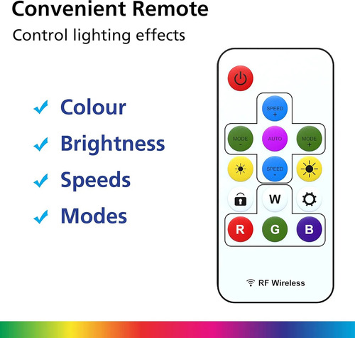 Controlador Rgb Con Control Remoto Para Leds Digitales 5v Negro