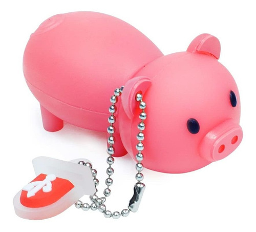 Usb Flash Drive Cute Pink Piggy Model Memory Stick Clamp