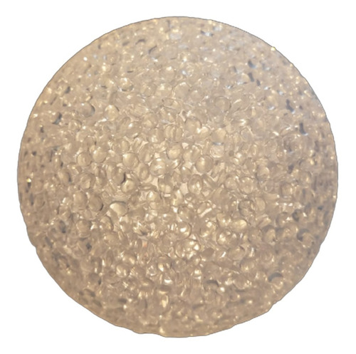 Lampara Cristal Silicona Decorativa Esfera 30cm Luz Cálida P