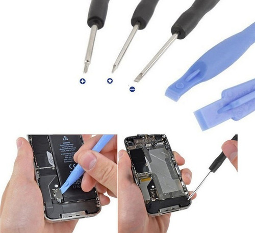 Imagen 2 de 5 de Kit Herramientas iPhone X 8 7 6s 6 Plus 5s 5 Destornillador