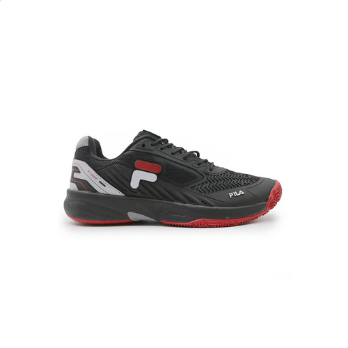 Tênis Masculino Esportivo Float Acer 1104585 Cor Preto/cinza/vermelho Tamanho 40 Fila