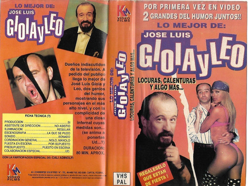 Jose Luis Gioia Y Leo Locuras Calenturas Y Algo Mas Vhs