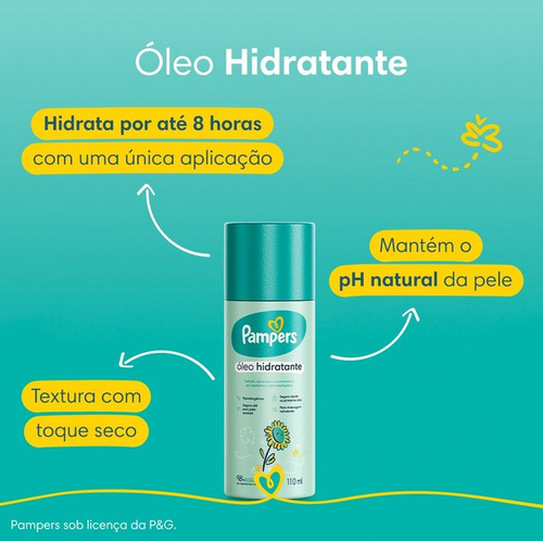 Kit Pampers Óleo Hidratante 110ml + Loção Hidratante 200ml