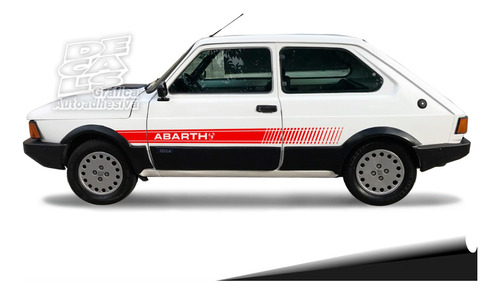 Calco Fiat Spazio 147 Abarth Decoración Juego