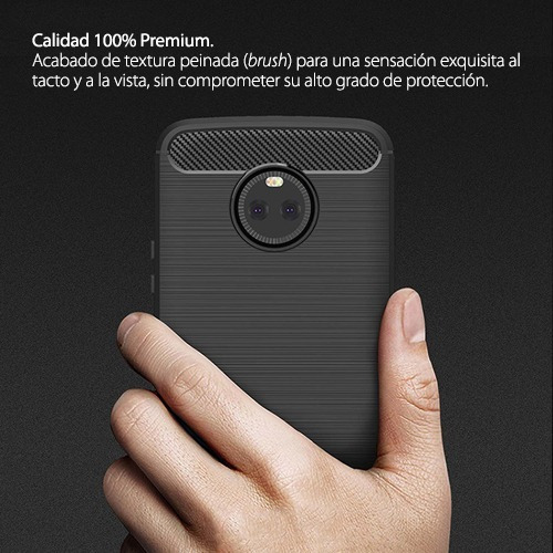 Protector Fibra Carbono Para Motorola X4 Jelly Case Cover