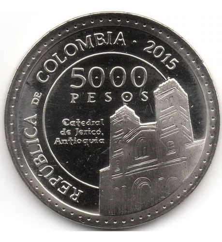 Moneda Madre Laura 5000 Pesos 2015 Conmemorativa 