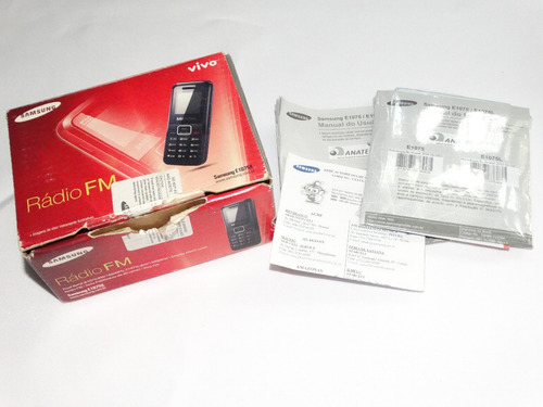 Somente Fones Caixa Manual Celular Samsung E1075 + 2 Brindes