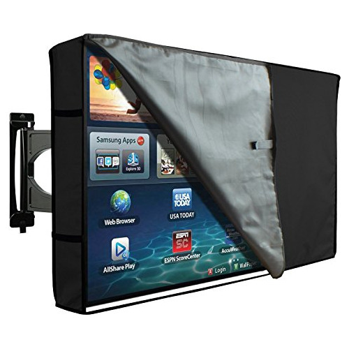 Funda Tv Exterior Frente Transparente, Protector Univer...