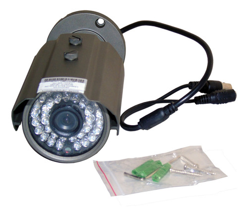 J R Cámara Cctv Diseño Bala Antivandalismo Para Exteriores Color Gris Oscuro