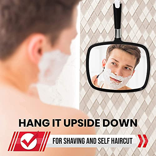 Espejo De Mano Grande Mirrorvana Con Mango Cómodo - Espejo D