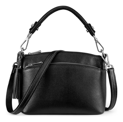 S-zone Bolso De Hombro Mediano De Cuero Genuino Para Mujer B