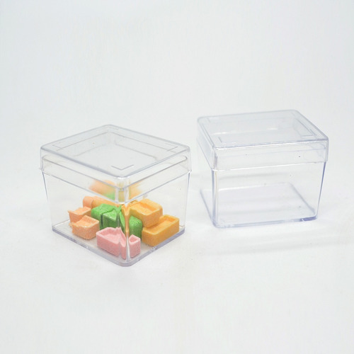 Caja Chica Acrílico Transparente Souvenir Cumple Pack 100