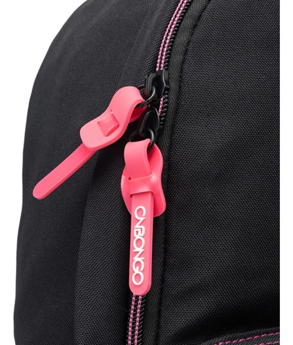 Mochila Escolar C/ Estojo Feminina Ampla Cor Preto Desenho Do Tecido Lisa