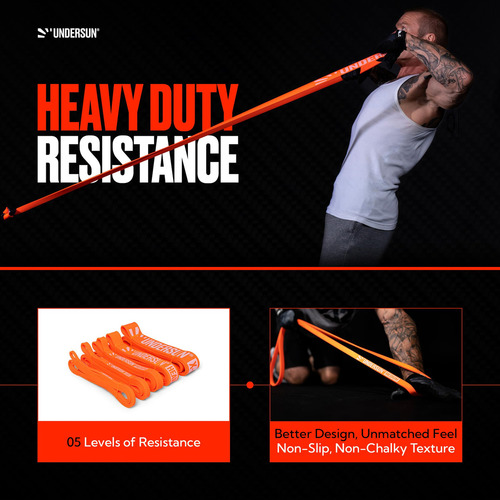 Conjunto De 5 Faixas De Exercícios Resistance Loop Undersun